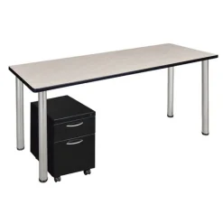 Regency Office Products Kee Single Mobile Pedestal Desk by Regency^ Teacher Desks|Instructor Desks