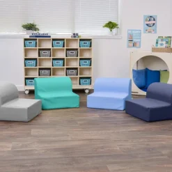 Childrens Factory Kid Loungers - Set of 4^ Floor Seating|Bean Bag Chairs