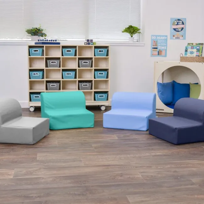 Childrens Factory Kid Loungers - Set of 4^ Floor Seating|Bean Bag Chairs