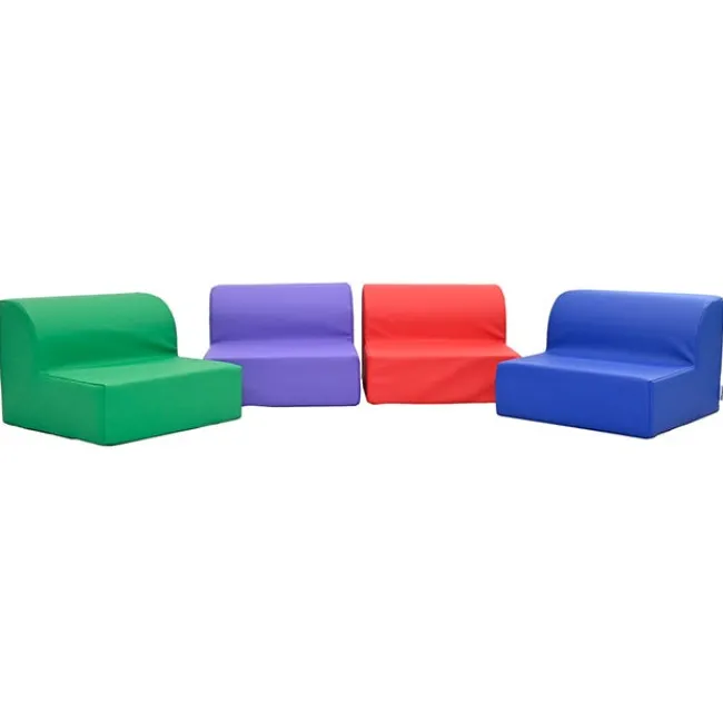 Childrens Factory Kid Loungers - Set of 4^ Floor Seating|Bean Bag Chairs