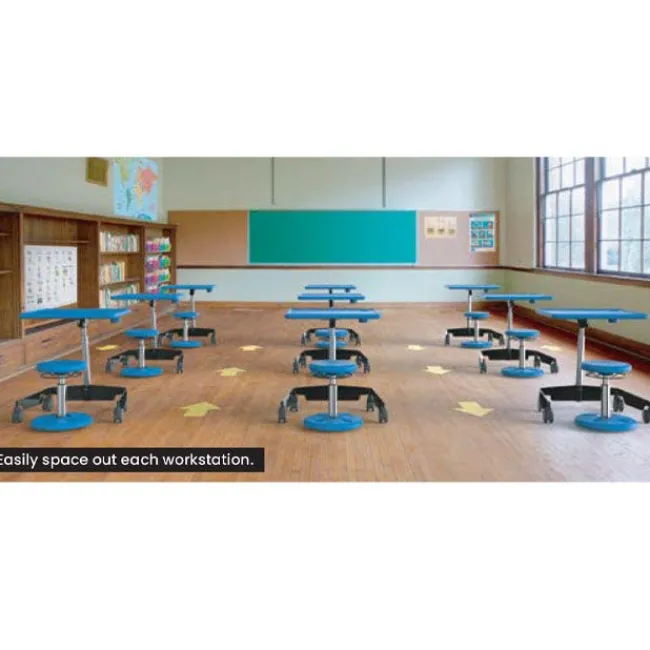 Kore Kids Adjustable Sit-Stand Mobile Student Desk^ Stand-Up Student Desks