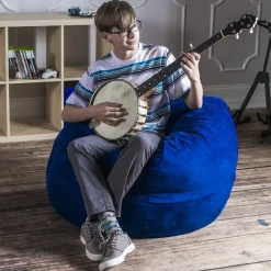 Jaxx Kids 3' Round Bean Bag Chair^Kids Floor Seating|Bean Bag Chairs