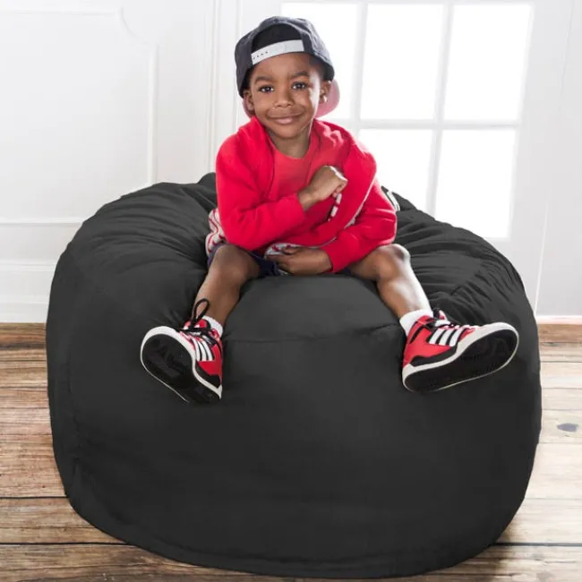 Jaxx Kids 3' Round Bean Bag Chair^Kids Floor Seating|Bean Bag Chairs