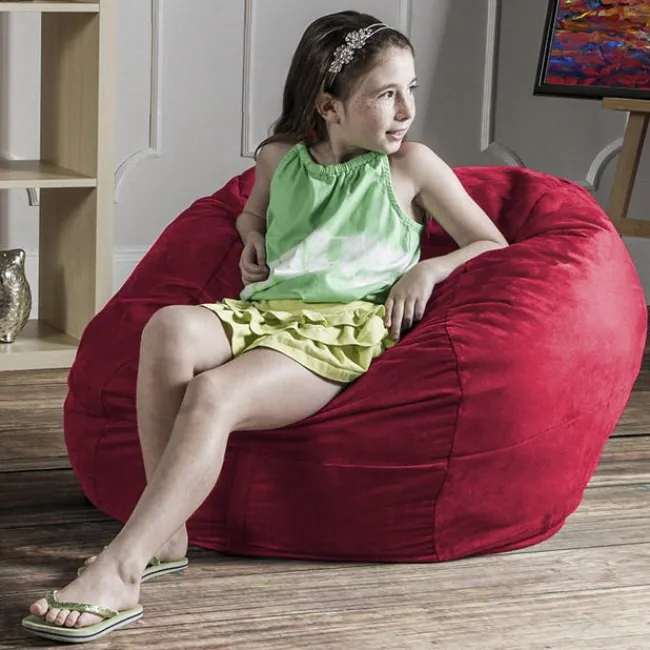 Jaxx Kids 3' Round Bean Bag Chair^Kids Floor Seating|Bean Bag Chairs