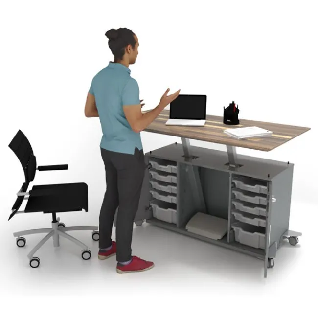 CEF Klesko Sit-to-Stand Teacher Desks^ Teacher Desks