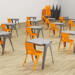 Muzo K-Nect Stacking Desk^ Open Front School Desks