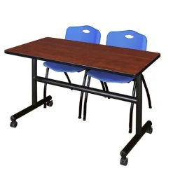 Regency Office Products Kobe Flip Top Training Table & M Stacker 4700 Chairs^ Training & Seminar|Training Tables & Chairs