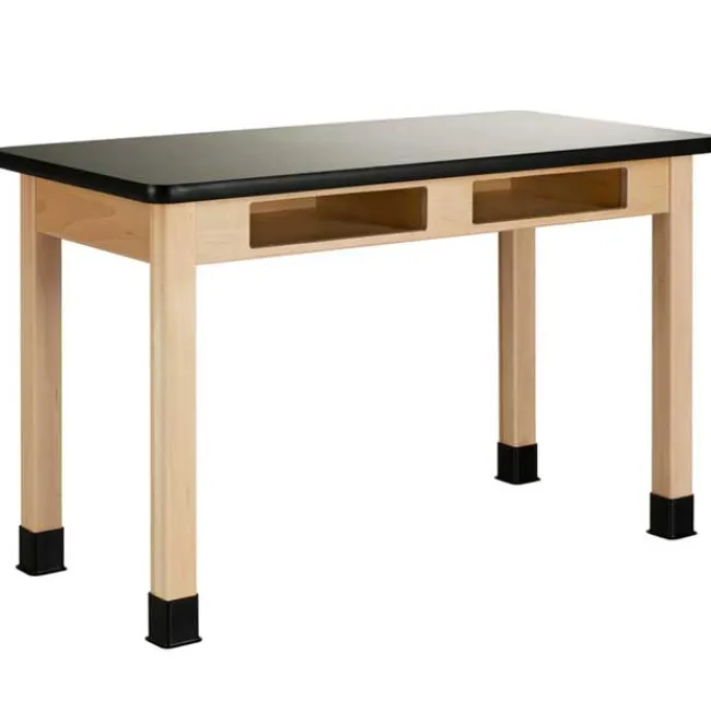 Diversified Spaces Laminate Maple Science Table with Book Compartment (24'' D X 54'' W)^ Science|Science Tables