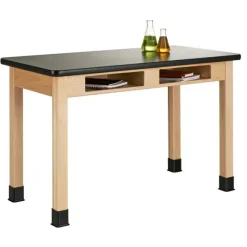 Diversified Spaces Laminate Maple Science Table with Book Compartment (30'' D X 72'' W)^ Science|Science Tables