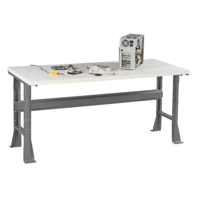 Tennsco Laminate Top Workbenches with Flared Legs^ Makerspace & Shop|Art Tables