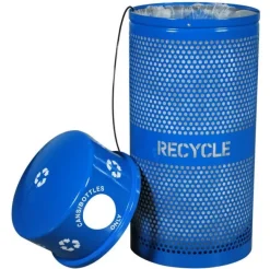 Ex-Cell Kaiser Landscape Series Outdoor Recycling Receptacle^ Trash & Recycling Bins