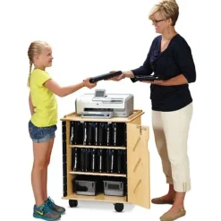 Jonti-Craft Laptop and Tablet Storage Cart^ Charging Stations