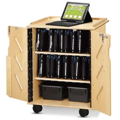 Jonti-Craft Laptop and Tablet Storage Cart^ Charging Stations