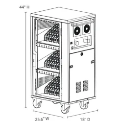 Luxor Laptop and Tablet USB-C Charging Cart (30-Devices)^ Charging Stations