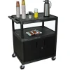 Luxor Large Coffee Utility Cart^ Utility Carts