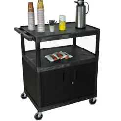 Luxor Large Coffee Utility Cart^ Utility Carts