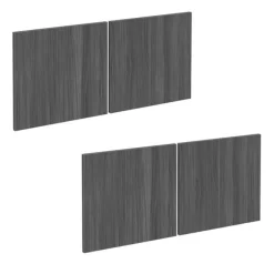 NDI Office Furniture 2 Lateral Files w/ 4 Door Hutch / Insert (71'' x 22'')^ Credenzas & Hutches|File Cabinets
