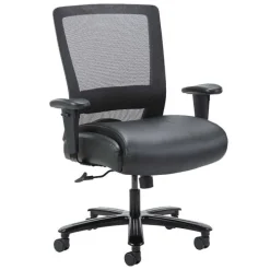 Boss LeatherPlus Heavy Duty Mesh Task Chair^ Oversized & Bariatric
