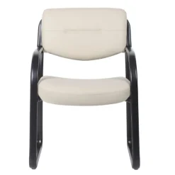 Boss Leather Sled Base Guest Chair^ Reception & Waiting Room