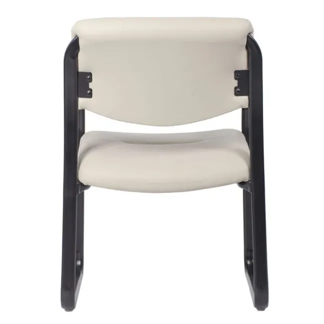 Boss Leather Sled Base Guest Chair^ Reception & Waiting Room