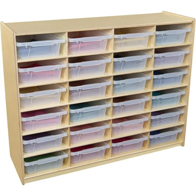 Wood Designs 5'' Letter Tray Mobile Storage Units^ Cubbies