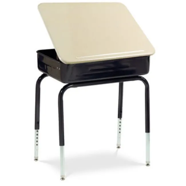 Virco Lift Lid Desk w/ Solid Plastic Top^ Lift Lid Desks
