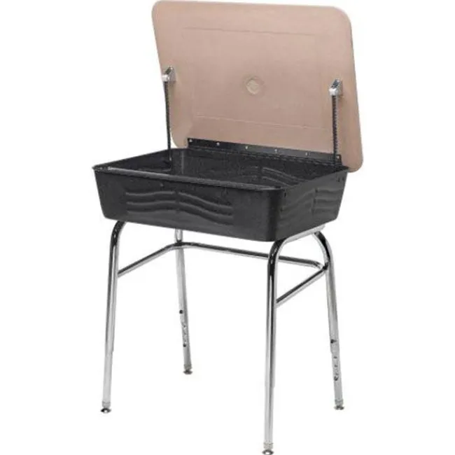 Columbia Lift Lid Student Desks with Hard Plastic Tops^ Open Front School Desks|Lift Lid Desks