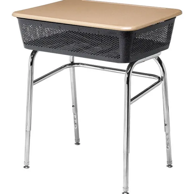 Columbia Lift Lid Student Desks with Hard Plastic Tops^ Open Front School Desks|Lift Lid Desks