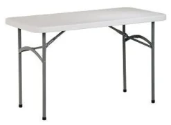 Office Star Lightweight Plastic Resin Folding Table (24'' X 48'')^ Folding