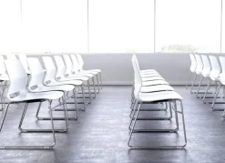 KFI Seating Lola Sled Base Plastic Stack Chair^ Restaurant & Cafe|Cafe Chairs