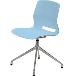 KFI Seating Lola Stainless Steel Base 4-Post Swivel Chair^ Restaurant & Cafe|Cafe Chairs