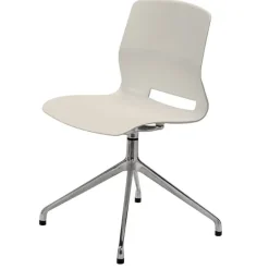 KFI Seating Lola Stainless Steel Base 4-Post Swivel Chair^ Restaurant & Cafe|Cafe Chairs