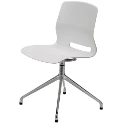 KFI Seating Lola Stainless Steel Base 4-Post Swivel Chair^ Restaurant & Cafe|Cafe Chairs