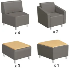 Mooreco Lounge A Modular Soft Seating Package^ Reception & Waiting Room|Soft Seating