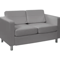 OFD Office Furniture Lux Faux Leather Love Seat^ Reception & Waiting Room