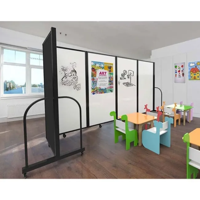 Screenflex Magnetic Dry Erase Tackable Room Dividers^ Combination Boards|Mobile Reversible Boards