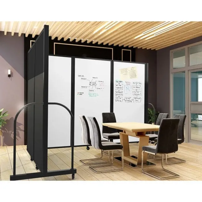 Screenflex Magnetic Dry Erase Tackable Room Dividers^ Combination Boards|Mobile Reversible Boards
