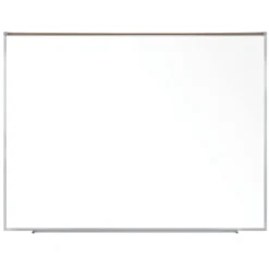 Ghent Magnetic Porcelain Projection Whiteboard with Map Rail by^ Projection Boards