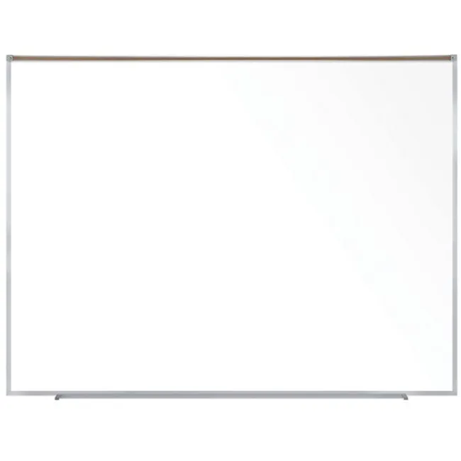 Ghent Magnetic Porcelain Projection Whiteboard with Map Rail by^ Projection Boards