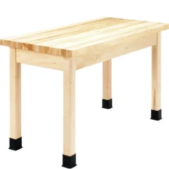 Diversified Spaces Maple Butcher Block Work Tables^ Makerspace & Shop