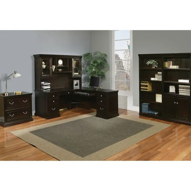 OfficeSource Markle Collection L-Shaped Executive Office Suite^ Office Suites