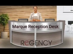 Regency Office Products Marque Curved ADA Compliant Reception Station^ Ada & Wheelchair Desks|Reception Desks