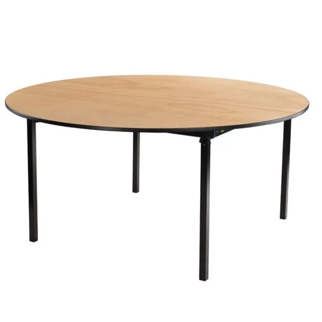 National Public Seating Max Seating Round Particle Board Folding Tables by NPS^ Folding