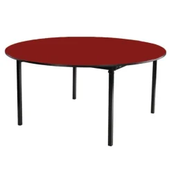 National Public Seating Max Seating Round Premium Plywood with Edge Band Folding Tables by NPS^ Folding