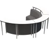 WB Mfg Media Center Table & Soft Seating Package Set^ Multimedia|Soft Seating