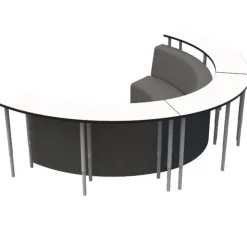 WB Mfg Media Center Table & Soft Seating Package Set^ Multimedia|Soft Seating