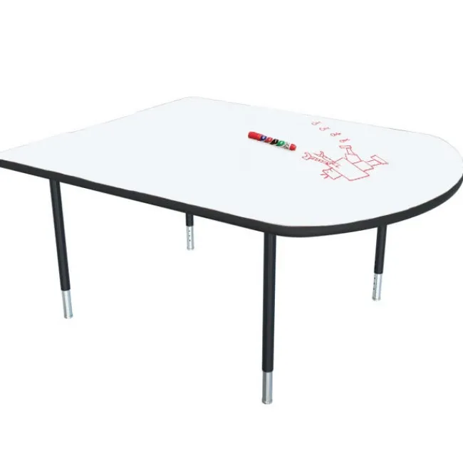 Mooreco MediaSpace Small Multimedia Table with Dry Erase Top^ Dry Erase|Multimedia