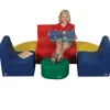 Childrens Factory 10'' Medium Tot Contour 6-Piece Seating^ Bean Bag Chairs|Flexible Seating