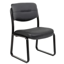 OfficeSource Merit Collection Armless Guest Chair w/ Sled Base^ Reception & Waiting Room