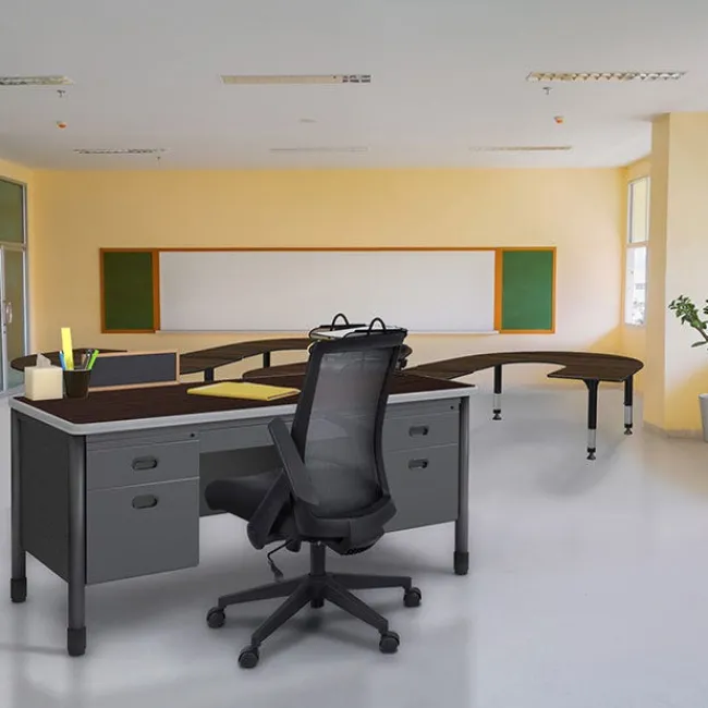 Regency Office Products Mesa Series Steel Double Pedestal Teacher Desks^ Teacher Desks